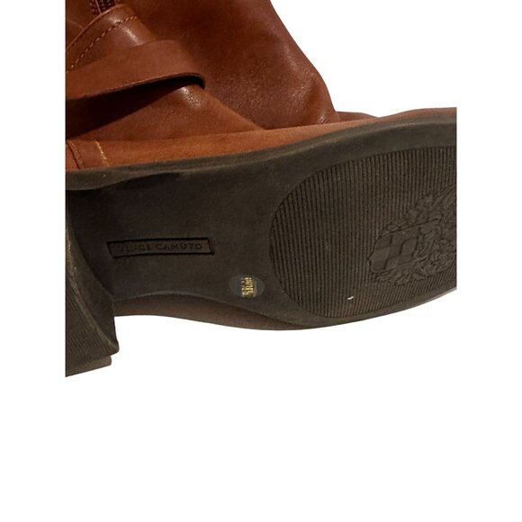 VINCE CAMUTO Tan Brown Ankle Booties Boots Size 9 - Picture 7 of 7